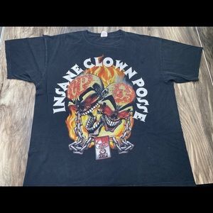 Insane Clown Posse ICP faded black shirt 2X